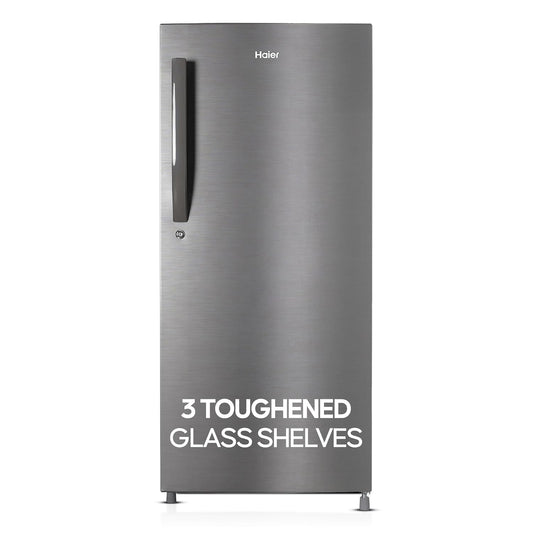 Haier 190L 4 star Single Door Fridge (HED-204DS-P, Dazzle Steel) | Used | Get Electronics