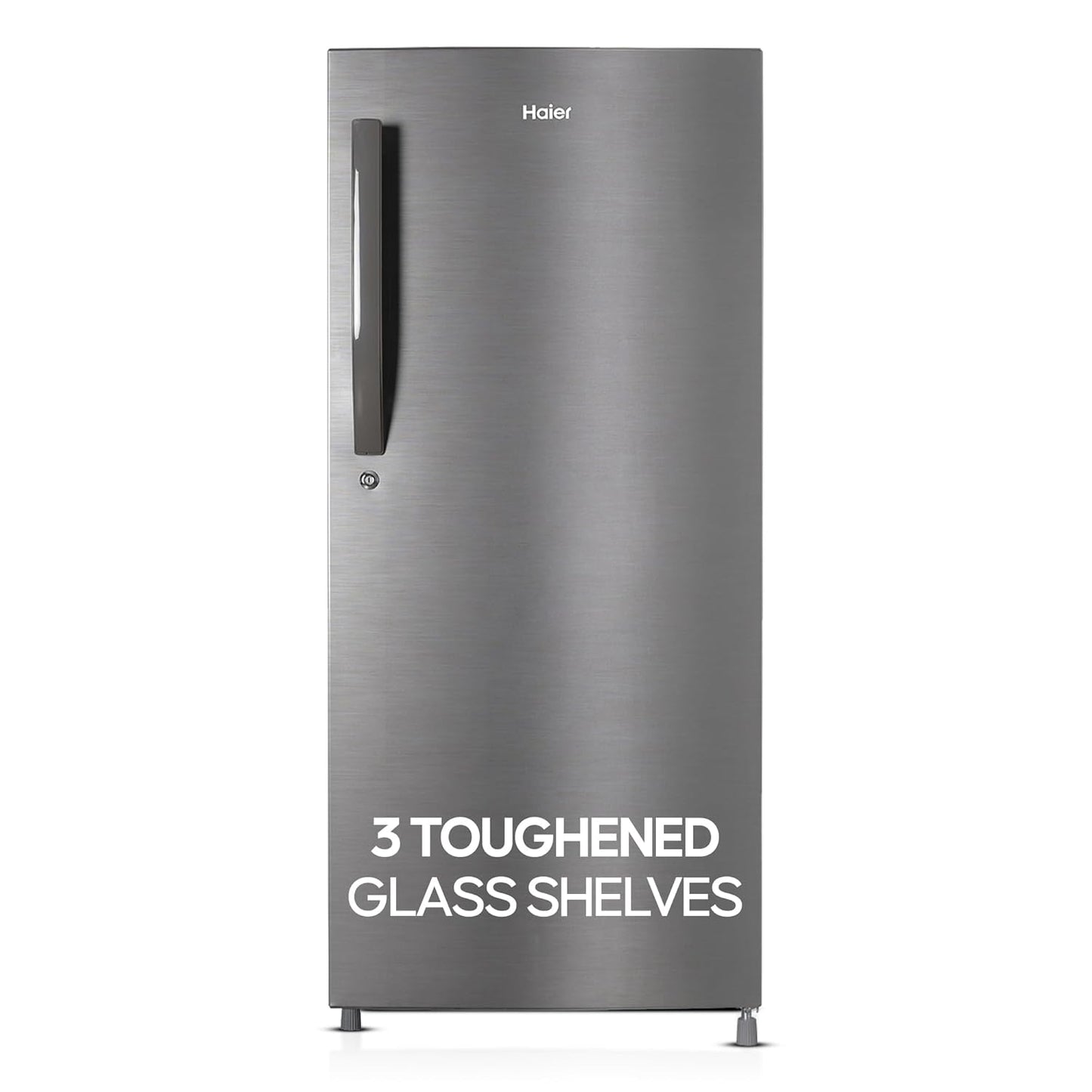 Haier 190L 4 star Single Door Fridge (HED-204DS-P, Dazzle Steel) | Used | Get Electronics