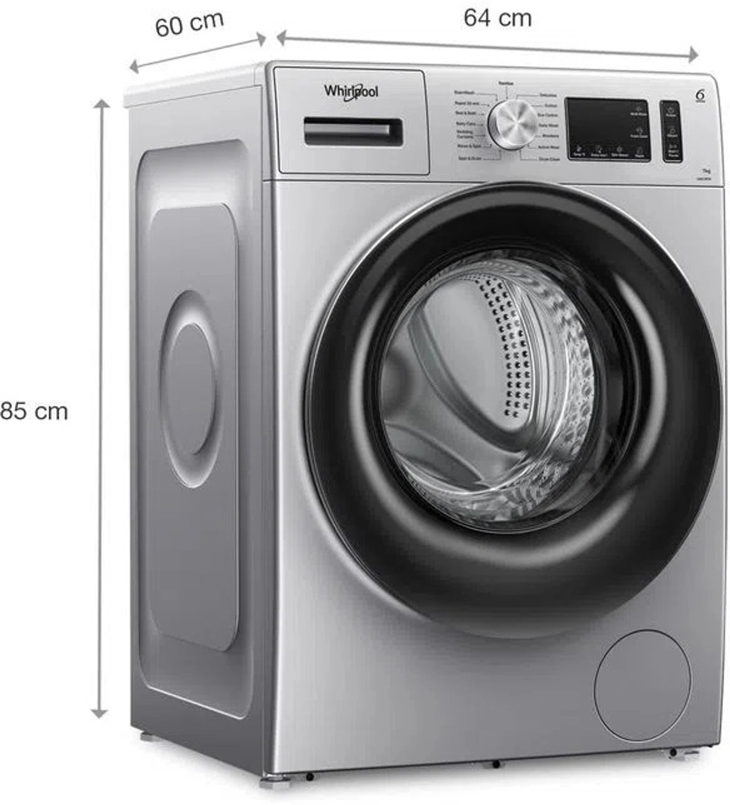 Whirlpool 9 kg Fully Automatic Front Load Washing Machine with In-built Heater Grey  (33027 XO9012BZV)