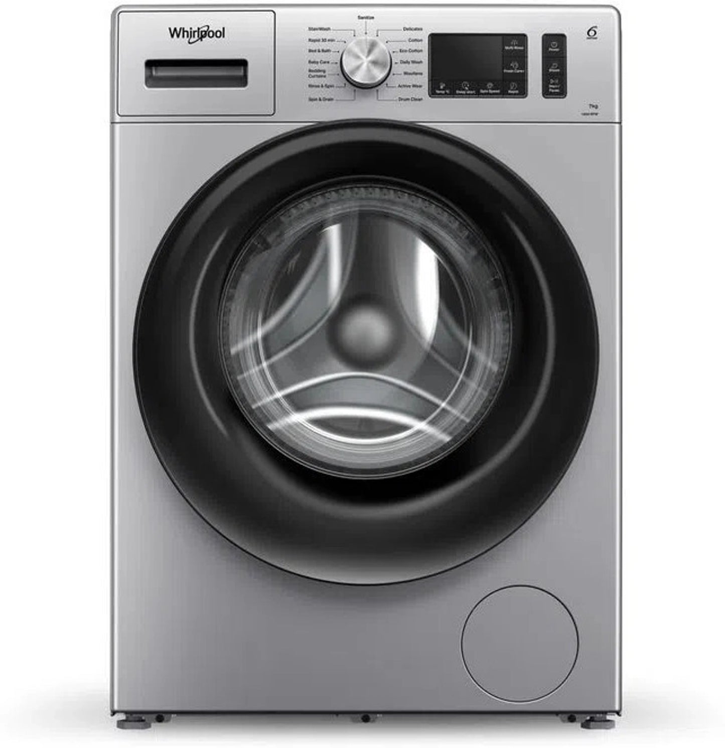 Whirlpool 9 kg Fully Automatic Front Load Washing Machine with In-built Heater Grey  (33027 XO9012BZV)